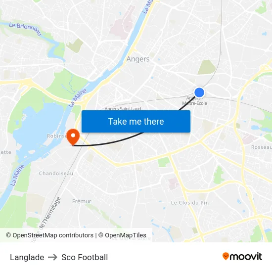 Langlade to Sco Football map