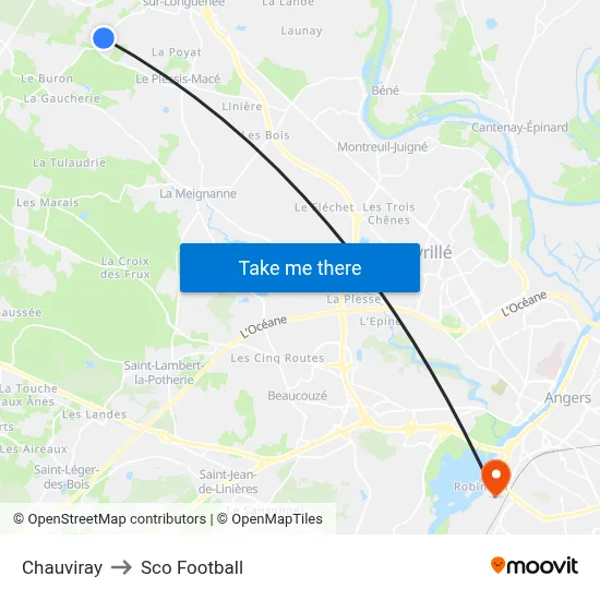 Chauviray to Sco Football map