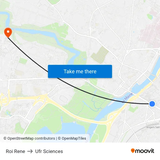 Roi Rene to Ufr Sciences map
