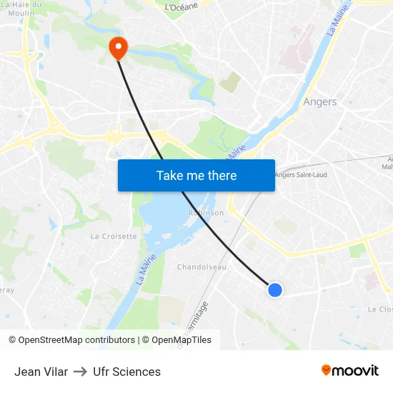 Jean Vilar to Ufr Sciences map