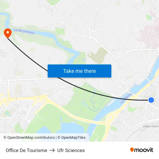 Office De Tourisme to Ufr Sciences map