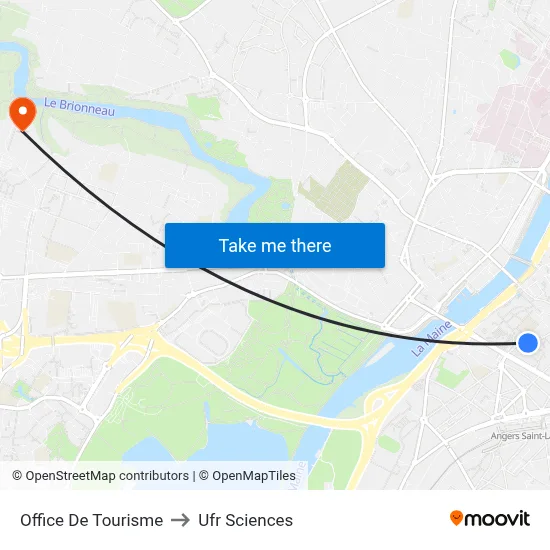 Office De Tourisme to Ufr Sciences map