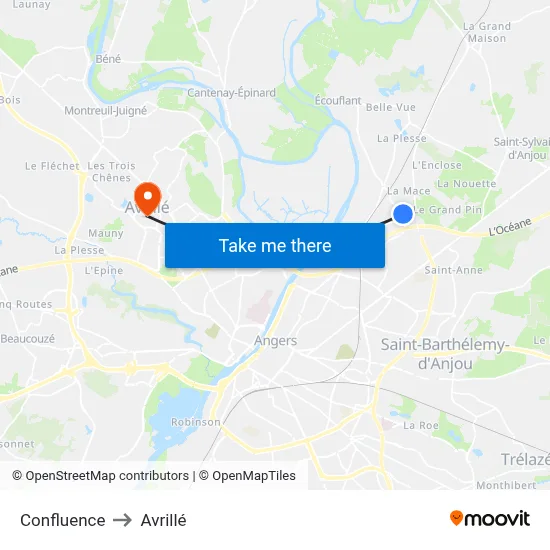 Confluence to Avrillé map