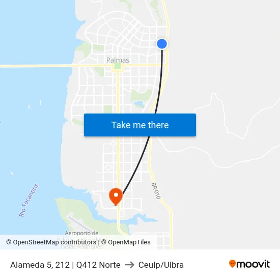 Alameda 5, 212 | Q412 Norte to Ceulp/Ulbra map