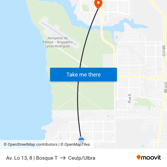 Av. Lo 13, 8 | Bosque T to Ceulp/Ulbra map