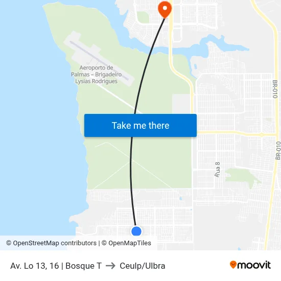 Av. Lo 13, 16 | Bosque T to Ceulp/Ulbra map