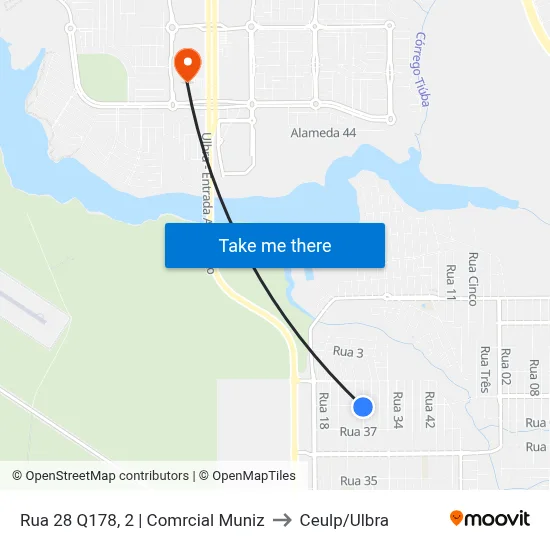 Rua 28 Q178, 2 | Comrcial Muniz to Ceulp/Ulbra map