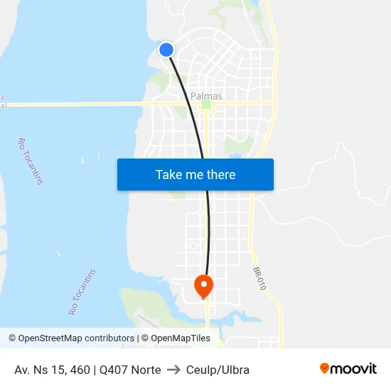 Av. Ns 15, 460 | Q407 Norte to Ceulp/Ulbra map