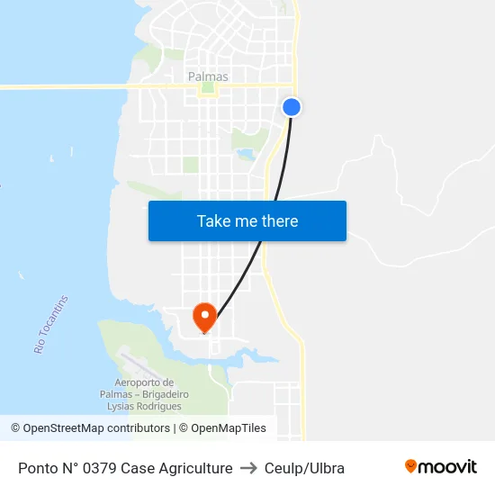 Ponto N° 0379 Case Agriculture to Ceulp/Ulbra map