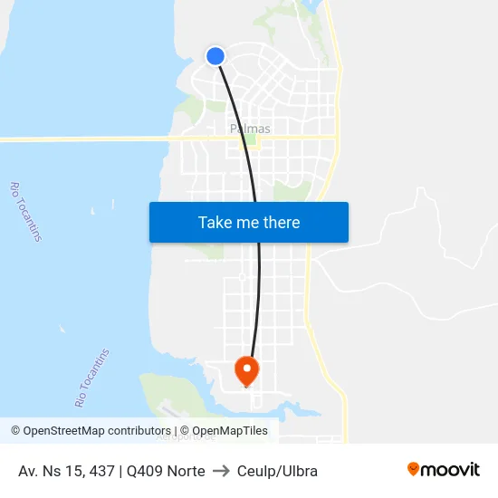 Av. Ns 15, 437 | Q409 Norte to Ceulp/Ulbra map