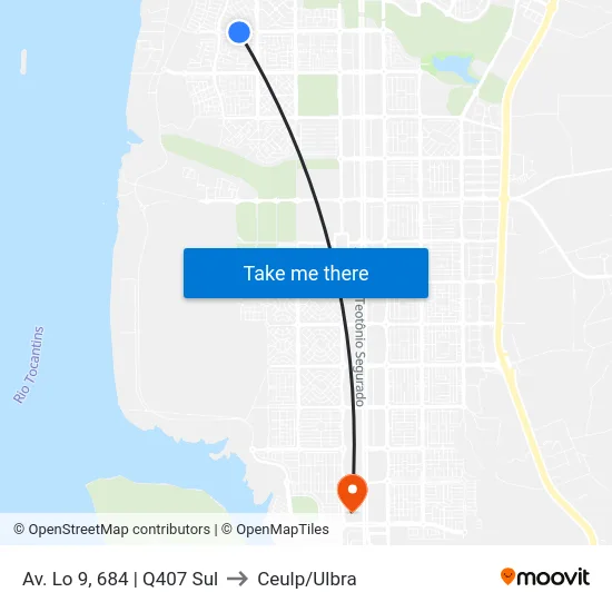 Av. Lo 9, 684 | Q407 Sul to Ceulp/Ulbra map