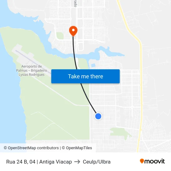 Rua 24 B, 04 | Antiga Viacap to Ceulp/Ulbra map