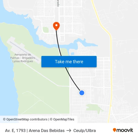Av. E, 1793 | Arena Das Bebidas to Ceulp/Ulbra map
