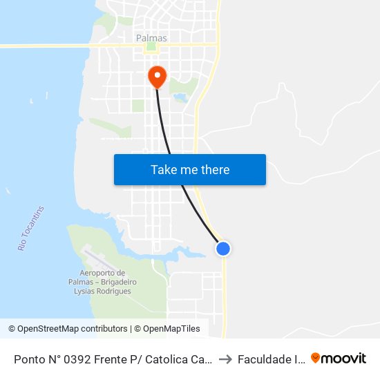 Ponto N° 0392 Frente P/ Catolica Campus II to Faculdade Itop map