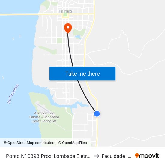 Ponto N° 0393 Prox. Lombada Eletrônica to Faculdade Itop map