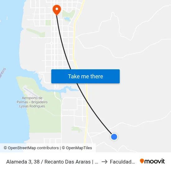 Alameda 3, 38 / Recanto Das Araras | Cmei Araras to Faculdade Itop map