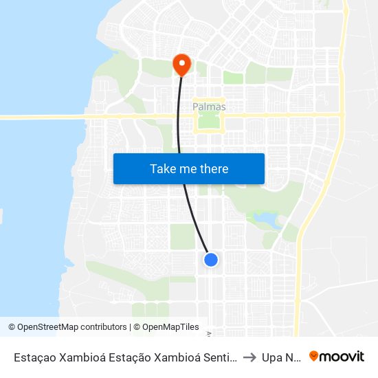 Estaçao Xambioá Estação Xambioá Sentido Sul-Norte to Upa Norte map