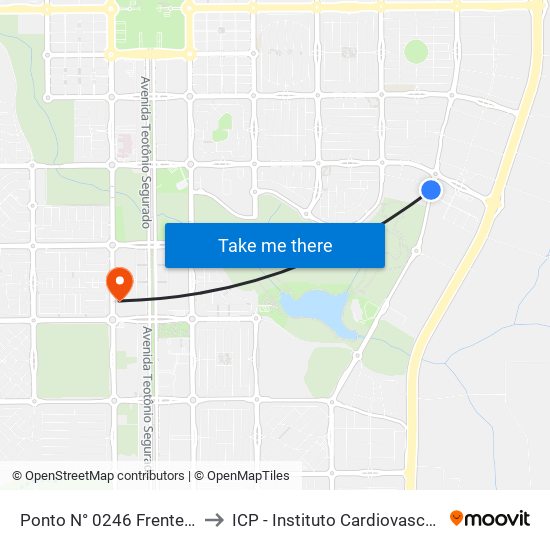 Ponto N° 0246 Frente P/ Energisa to ICP - Instituto Cardiovascular de Palmas map