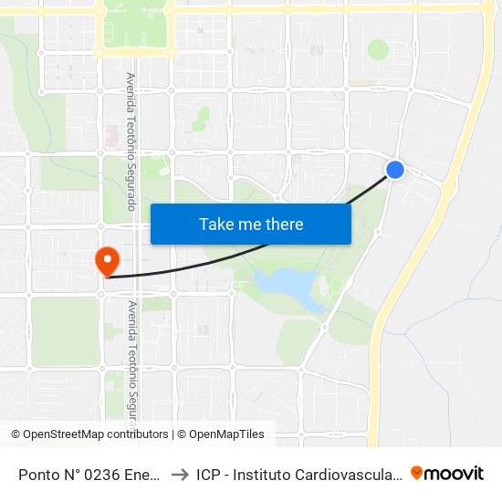 Ponto N° 0236 Energisa/Ifto to ICP - Instituto Cardiovascular de Palmas map