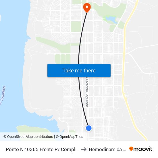 Ponto Nº 0365 Frente P/ Complexo Ulbra to Hemodinâmica - HGP map