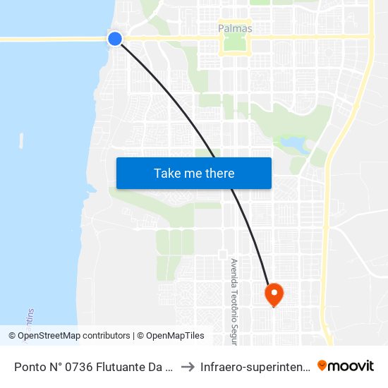 Ponto N° 0736 Flutuante Da Graciosa to Infraero-superintendência map