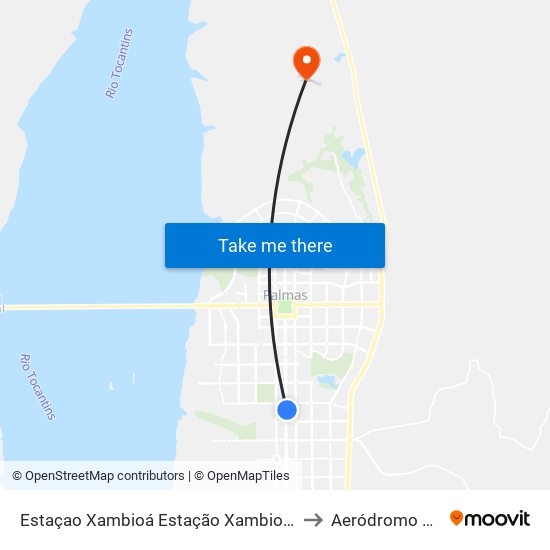 Estaçao Xambioá Estação Xambioá Sentido Sul-Norte to Aeródromo Sítio Flyer map