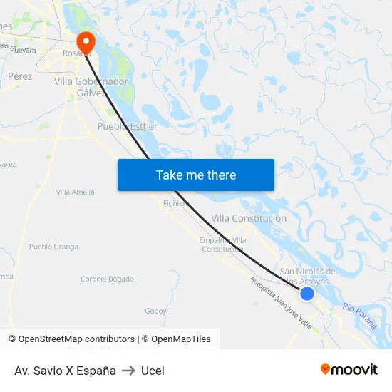 Av. Savio X España to Ucel map