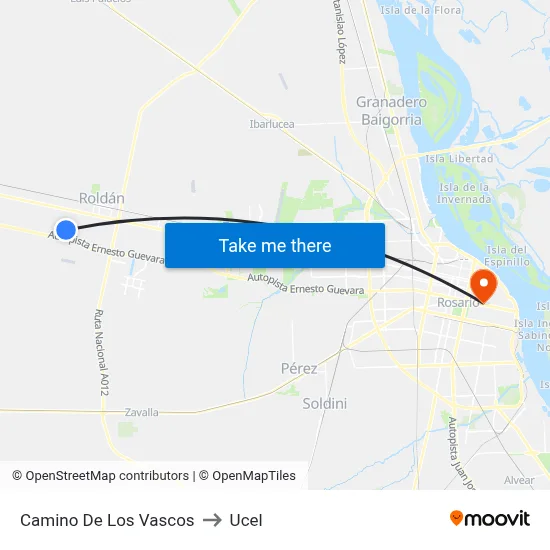 Camino De Los Vascos to Ucel map