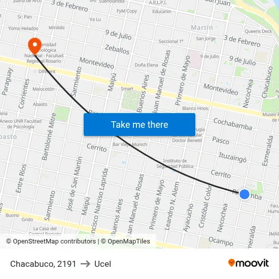 Chacabuco, 2191 to Ucel map