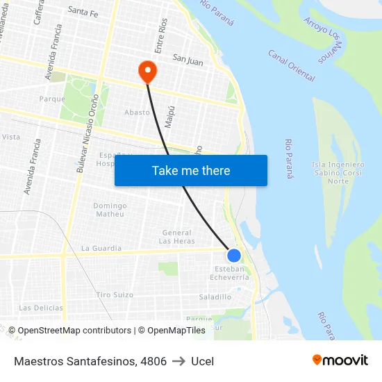 Maestros Santafesinos, 4806 to Ucel map