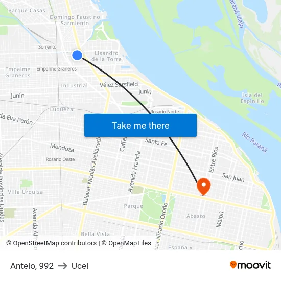 Antelo, 992 to Ucel map