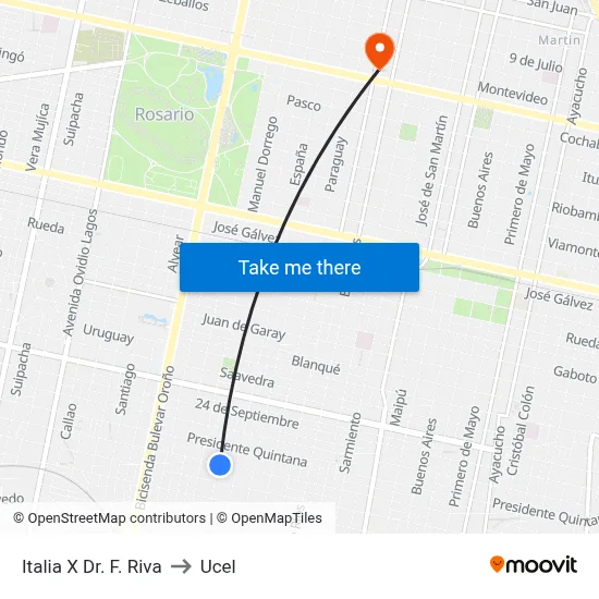 Italia X Dr. F. Riva to Ucel map