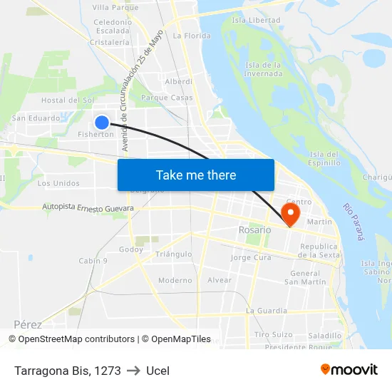 Tarragona Bis, 1273 to Ucel map