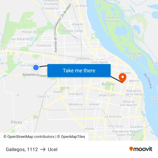 Gallegos, 1112 to Ucel map