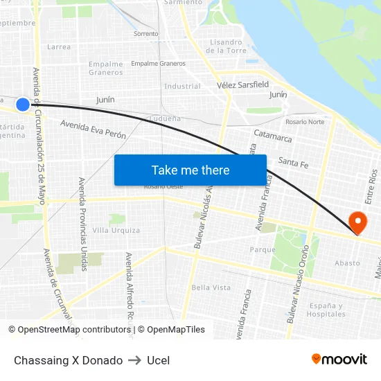 Chassaing X Donado to Ucel map