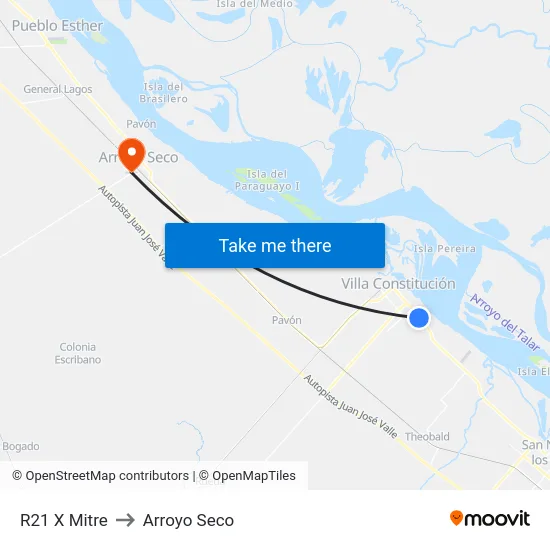 R21 X Mitre to Arroyo Seco map