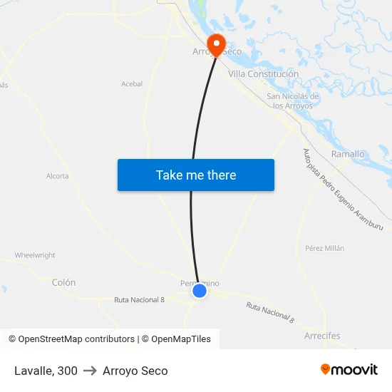 Lavalle, 300 to Arroyo Seco map