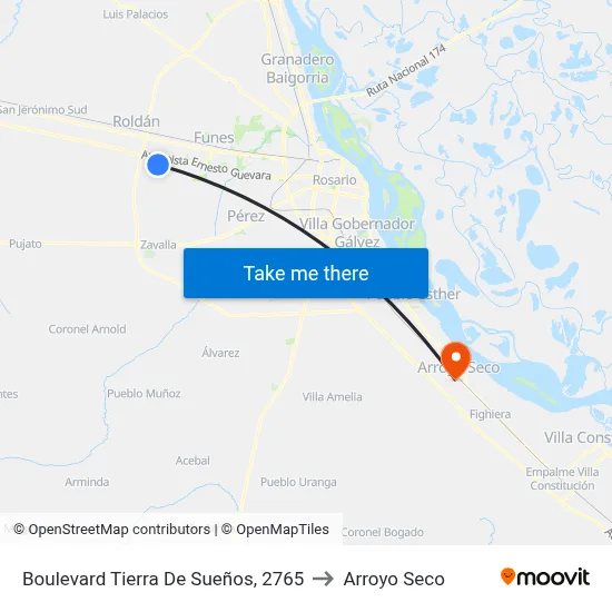 Boulevard Tierra De Sueños, 2765 to Arroyo Seco map