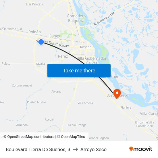 Boulevard Tierra De Sueños, 3 to Arroyo Seco map