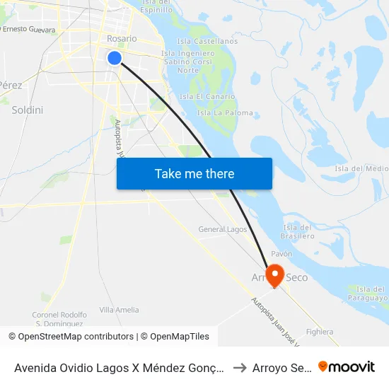 Avenida Ovidio Lagos X Méndez Gonçálvez to Arroyo Seco map