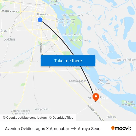 Avenida Ovidio Lagos X Amenabar to Arroyo Seco map