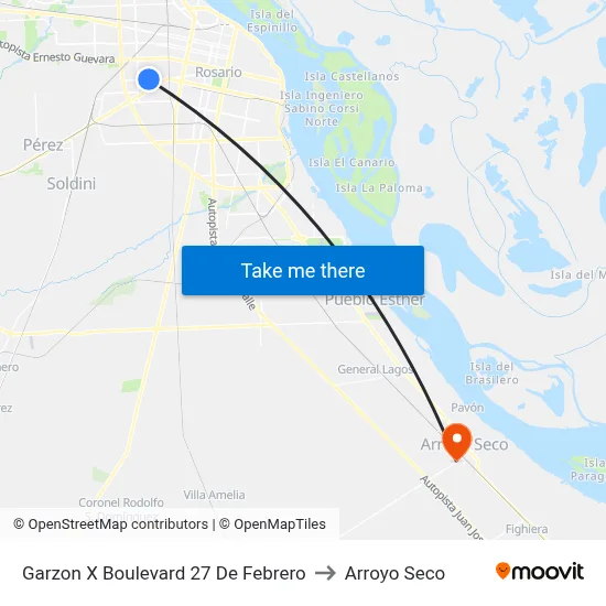 Garzon X Boulevard 27 De Febrero to Arroyo Seco map