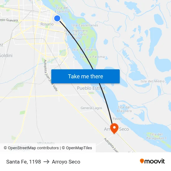 Santa Fe, 1198 to Arroyo Seco map