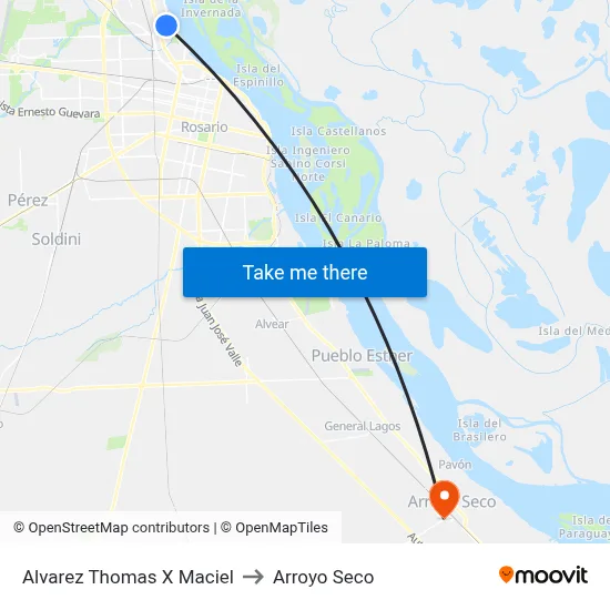 Alvarez Thomas X Maciel to Arroyo Seco map