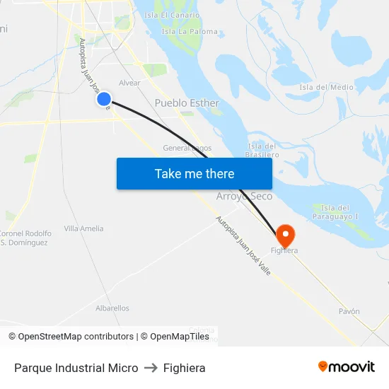Parque Industrial Micro to Fighiera map