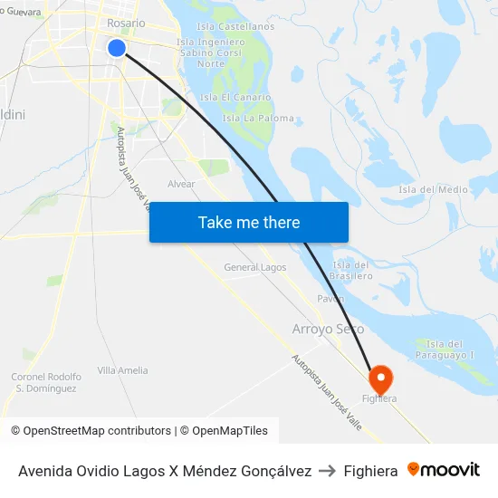 Avenida Ovidio Lagos X Méndez Gonçálvez to Fighiera map