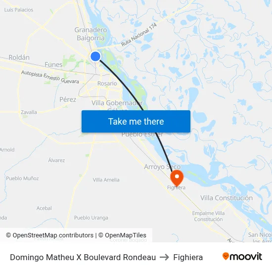 Domingo Matheu X Boulevard Rondeau to Fighiera map