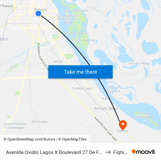 Avenida Ovidio Lagos X Boulevard 27 De Febrero to Fighiera map