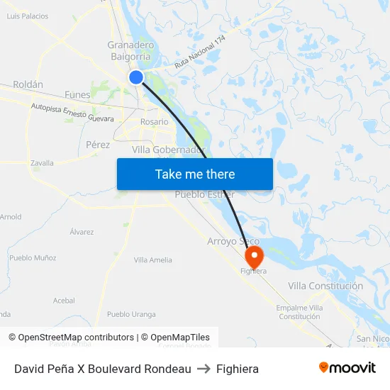 David Peña X Boulevard Rondeau to Fighiera map