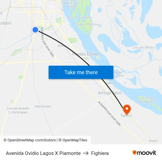 Avenida Ovidio Lagos X Piamonte to Fighiera map